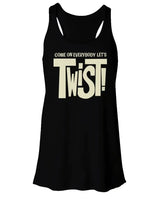 "Come On Everybody Let's Twist!" Women's Flowy Racerback Tank