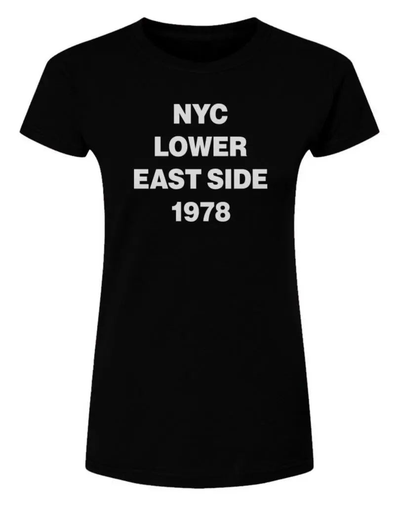 NYC Lower East Side  -  Womens Fine Jersey T-Shirt