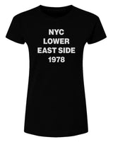NYC Lower East Side  -  Womens Fine Jersey T-Shirt