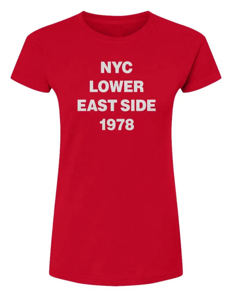 NYC Lower East Side  -  Womens Fine Jersey T-Shirt