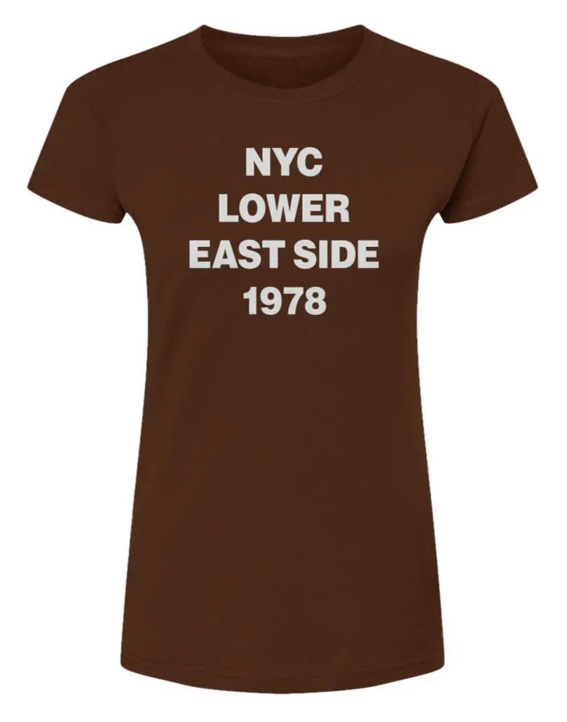 NYC Lower East Side  -  Womens Fine Jersey T-Shirt
