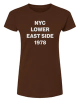 NYC Lower East Side  -  Womens Fine Jersey T-Shirt
