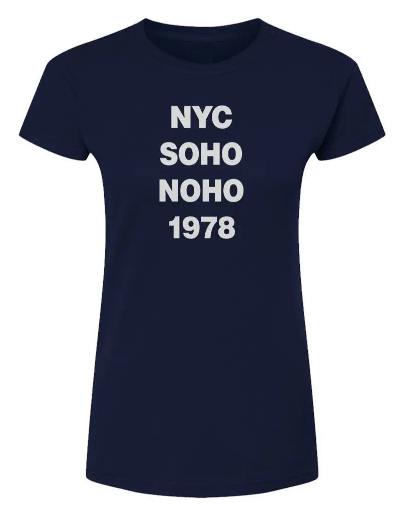 NYC Soho Noho  -  Womens Fine Jersey T-Shirt