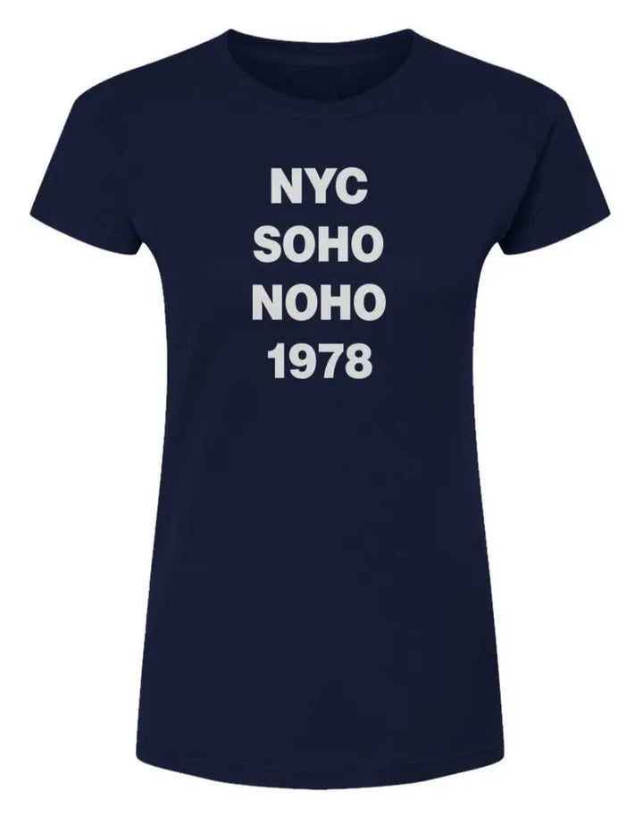 NYC Soho Noho  -  Womens Fine Jersey T-Shirt