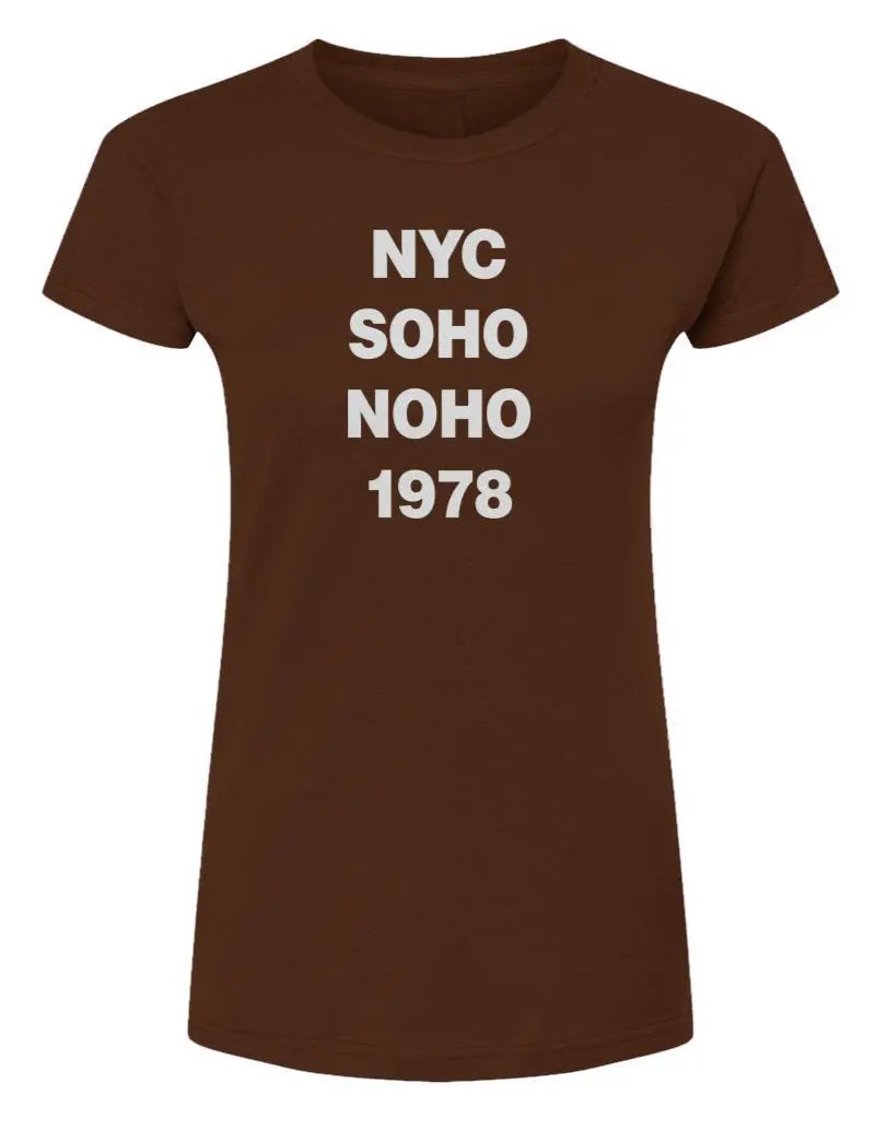 NYC Soho Noho  -  Womens Fine Jersey T-Shirt