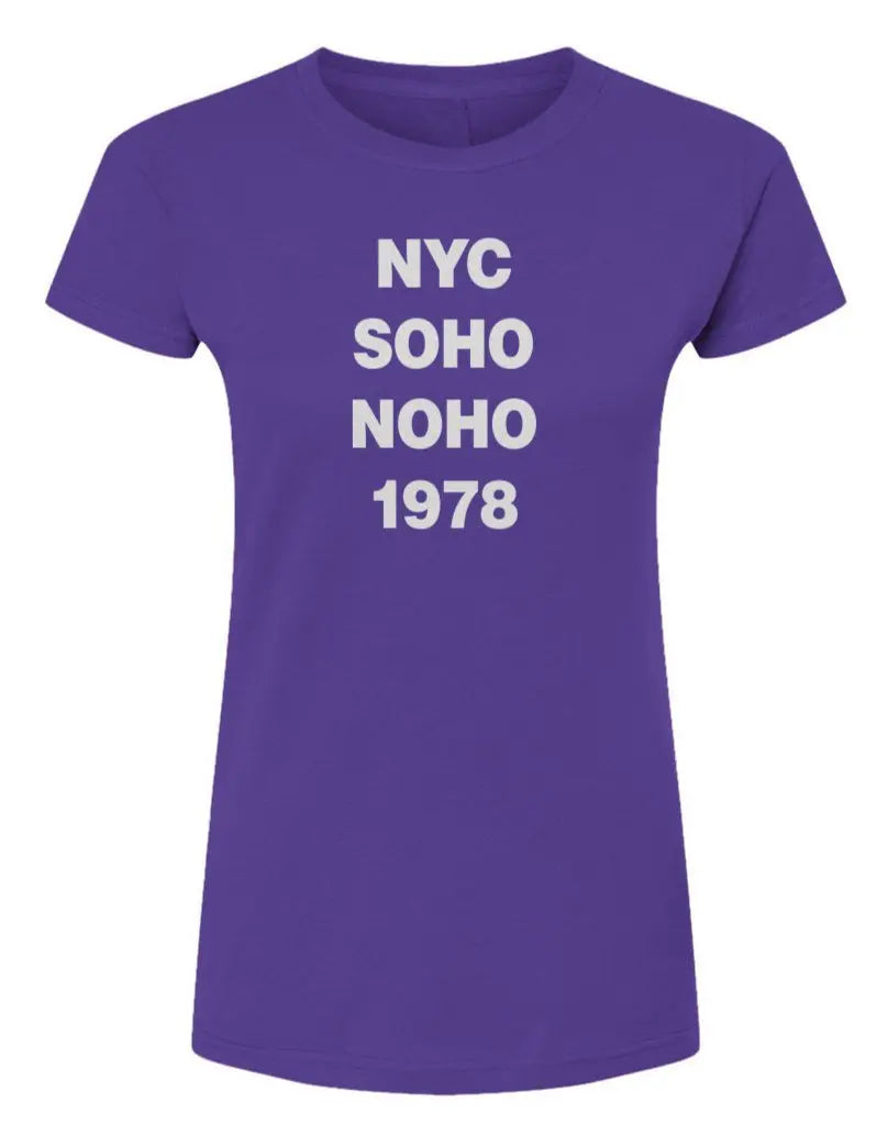 NYC Soho Noho  -  Womens Fine Jersey T-Shirt
