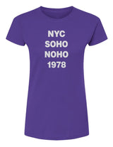 NYC Soho Noho  -  Womens Fine Jersey T-Shirt
