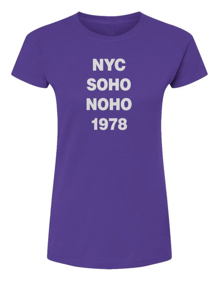 NYC Soho Noho  -  Womens Fine Jersey T-Shirt