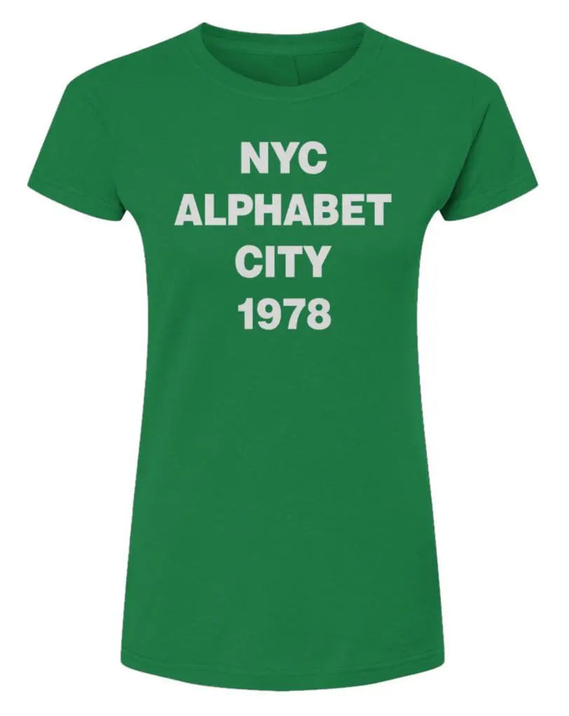 NYC Alphabet City  -  Womens Fine Jersey T-Shirt