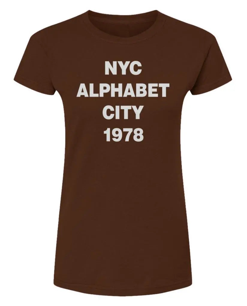 NYC Alphabet City  -  Womens Fine Jersey T-Shirt
