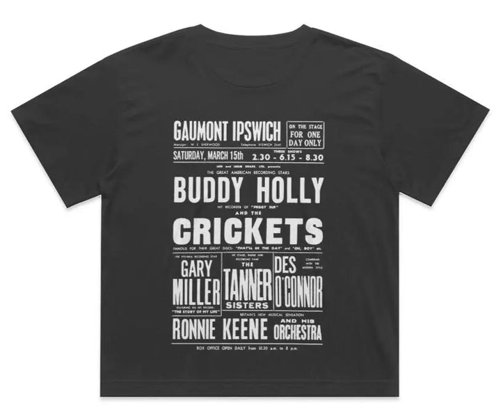 Buddy Holly and the Crickets - Crop Tee