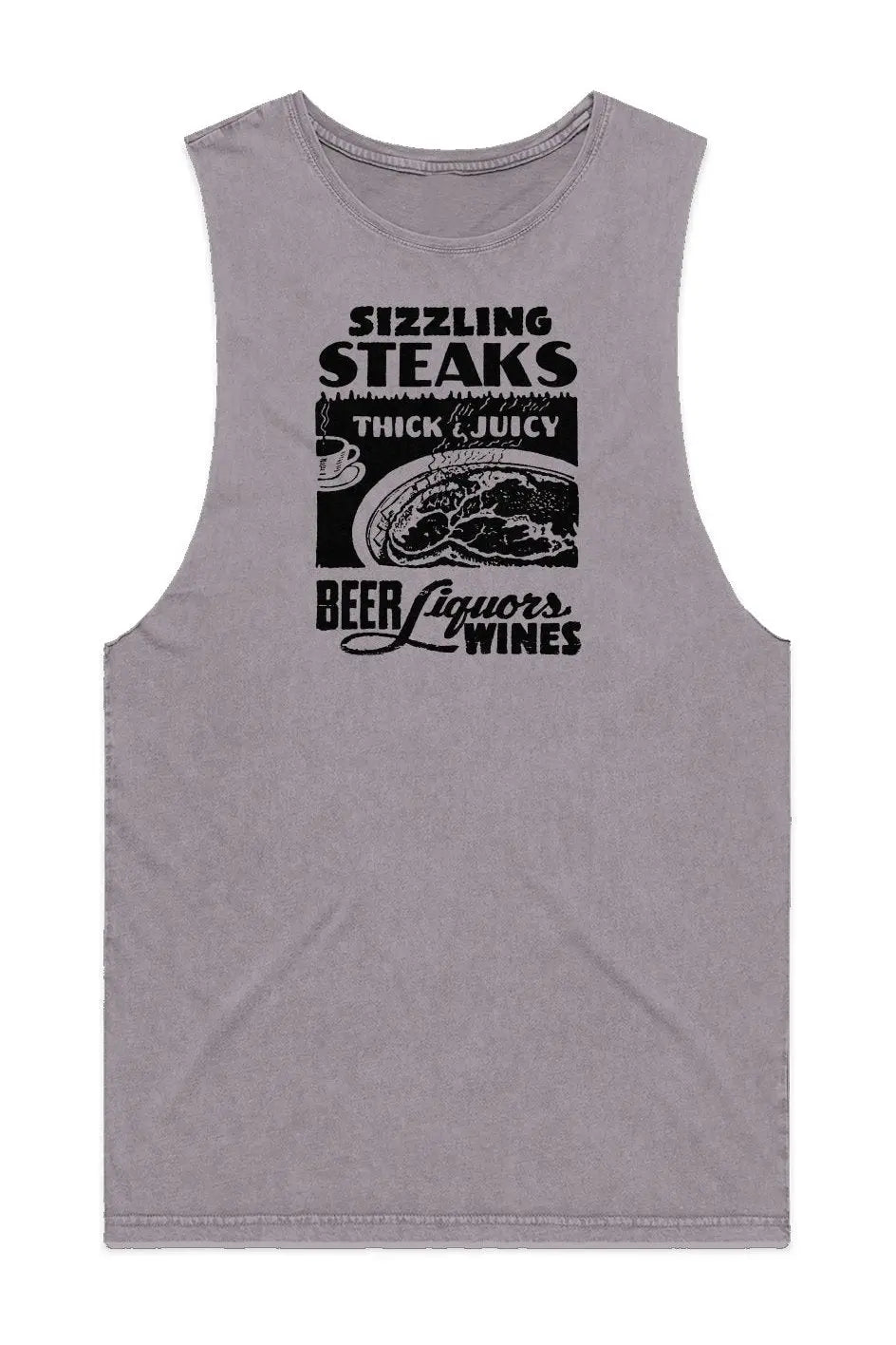 Steaks - Men's Stone Wash Tank