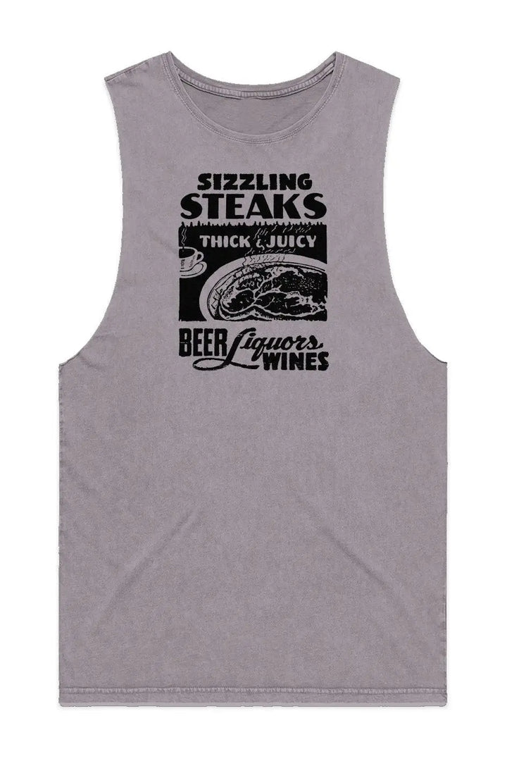 Steaks - Men's Stone Wash Tank