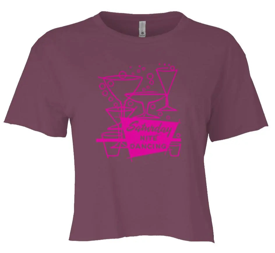 "Saturday Night Dancing" Women's Crop Top