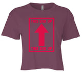 "This End Up" Womens Crop Top