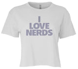 "I Love Nerds" Women's Crop Top