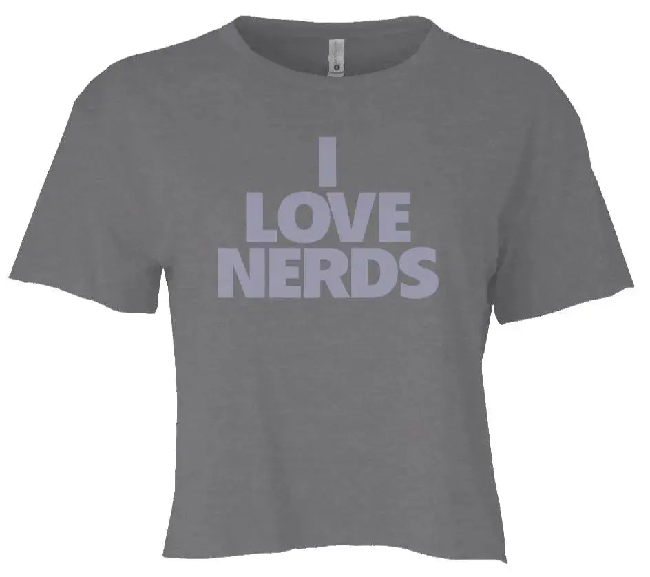 "I Love Nerds" Women's Crop Top