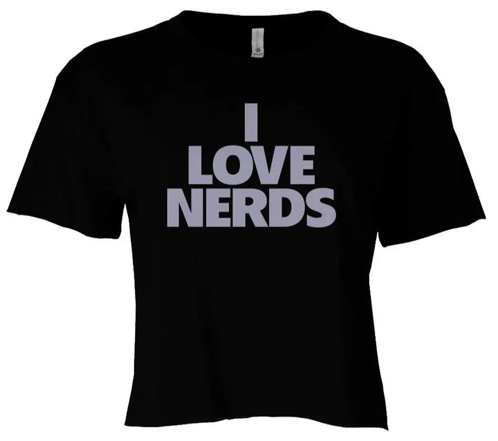 "I Love Nerds" Women's Crop Top