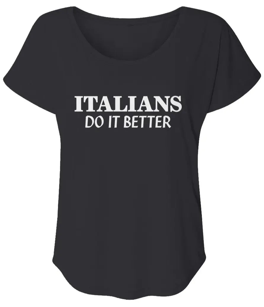 "Italians Do It Better" Women’s Triblend Short Sleeve Dolman (Worn by Madonna 1983)
