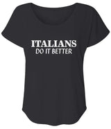 "Italians Do It Better" Women’s Triblend Short Sleeve Dolman (Worn by Madonna 1983)