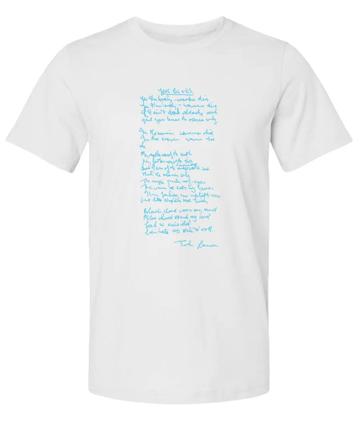 "Yer Blues" Premium Unisex T-Shirt (Handwritten lyrics by John Lennon)