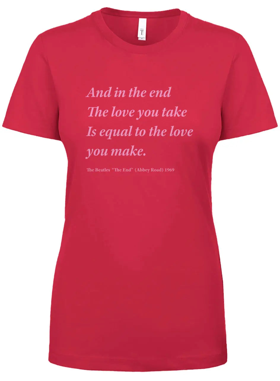 "The Beatles - The End" Women’s Crew Tee