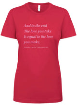 "The Beatles - The End" Women’s Crew Tee