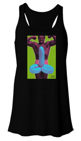 "Balloon Animal by Alias" Women's Flowy Racerback Tank