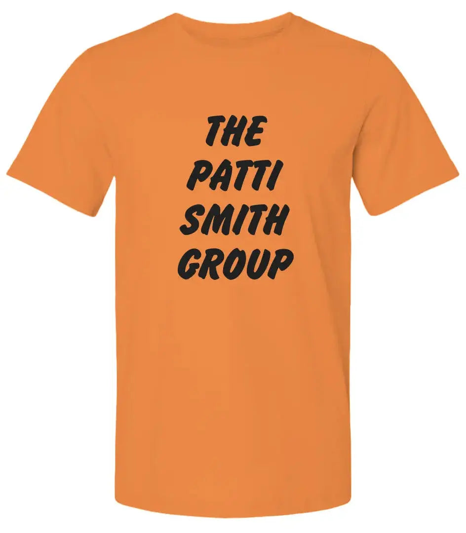 "The Patti Smith Group" Premium Unisex Orange T-Shirt - Amp’d Apparel