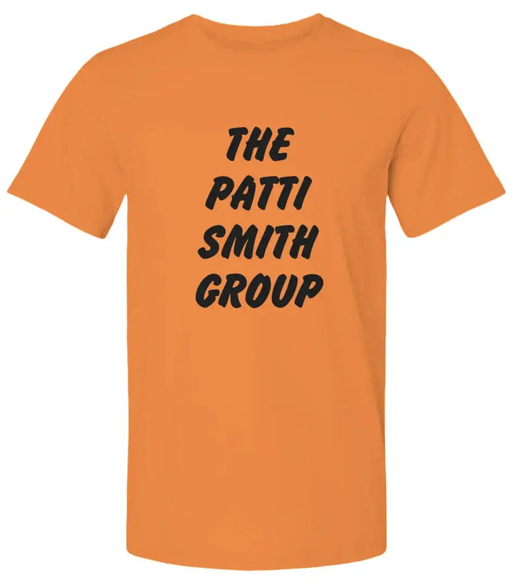 "The Patti Smith Group" Premium Unisex Orange T-Shirt - Amp’d Apparel
