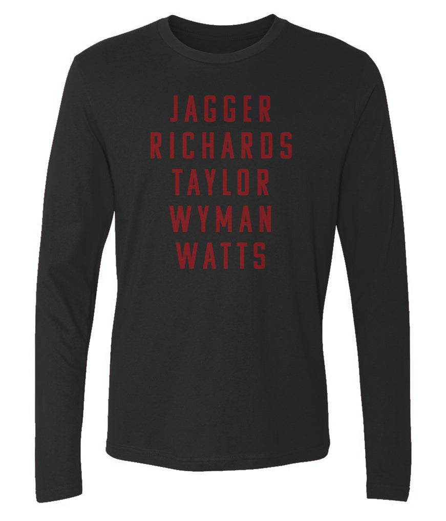 "Jagger Richards Taylor" Men's Cotton Long-Sleeve Crew