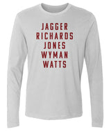 "Jagger Richards Jones " Men's Cotton Long-Sleeve Crew