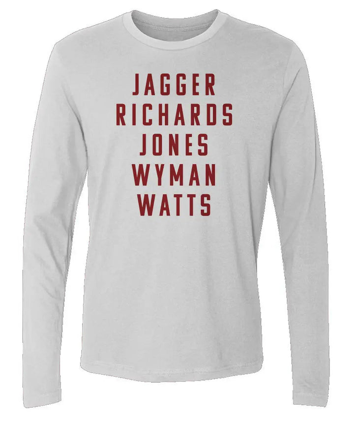 "Jagger Richards Jones " Men's Cotton Long-Sleeve Crew