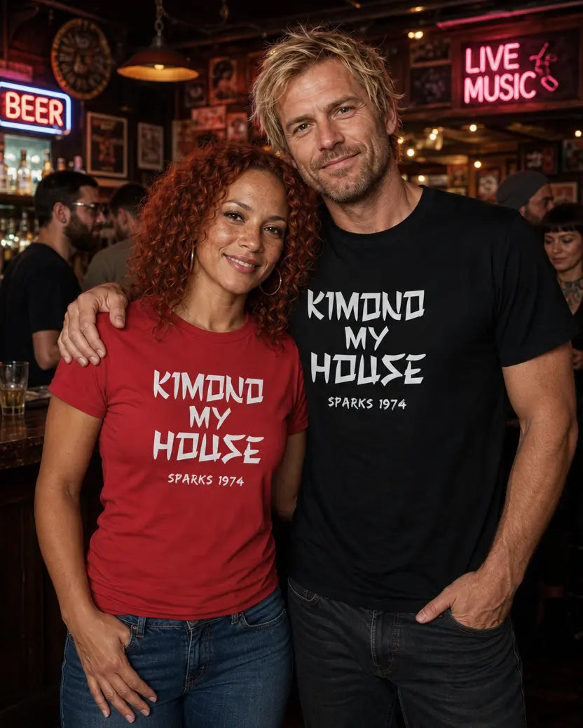 "Kimono My House - Sparks 1974" Premium Unisex T-Shirt