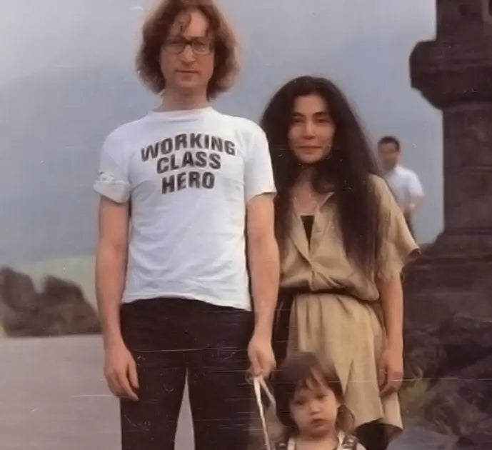 Working Class Hero  -  Unisex Crewneck T-shirt  (Worn by John Lennon 1978) - Amp’d Apparel
