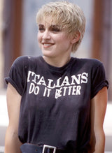 "Italians Do It Better" Women’s Triblend Short Sleeve Dolman (Worn by Madonna 1986) - Amp’d Apparel