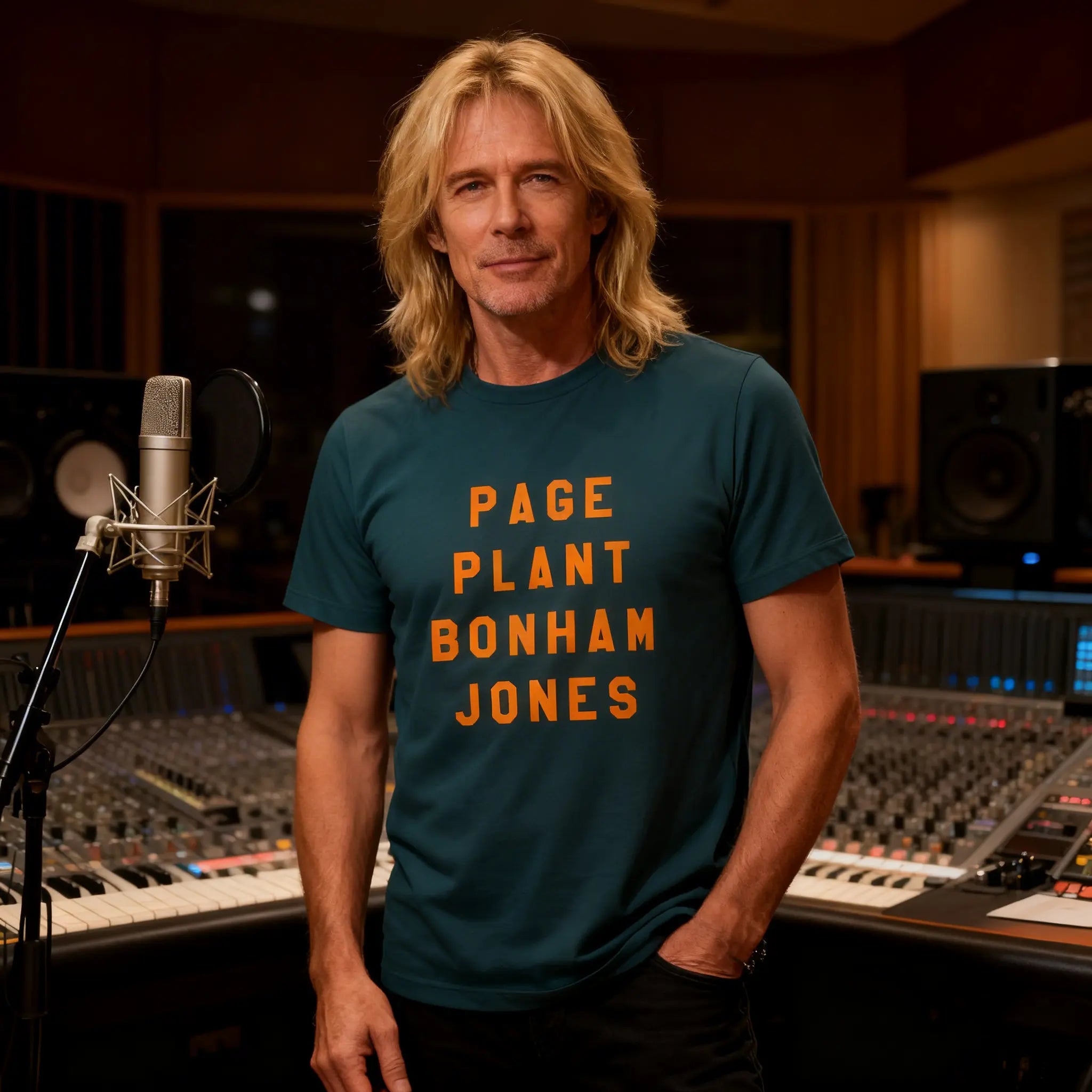 "Page Plant Bonham Jones" man