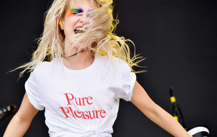 Pure Pleasure - Women’s Flowy Cropped Tee (Worn by Hayley Williams / Paramore) - Amp’d Apparel